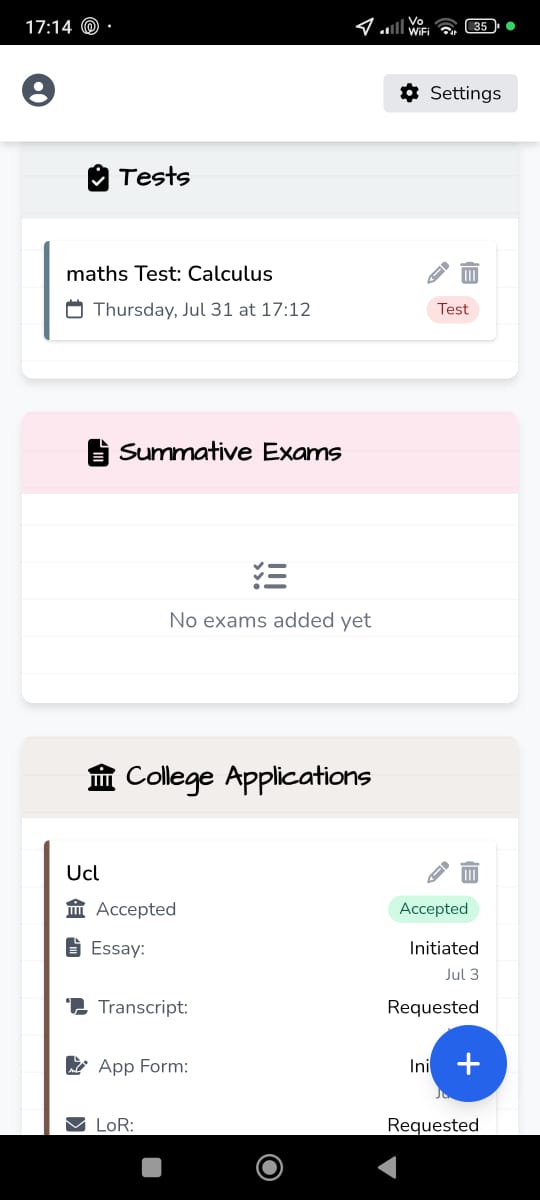 App screenshot 3 - College App
